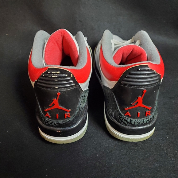 Nike Air Jordan 3 Retro 2007 Fire Red Size 15 136064-161 - Picture 5 of 8